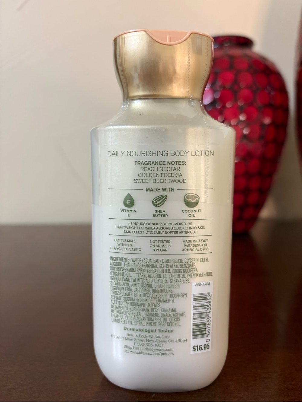 NWT Vera Bradley x Bath & Body Works Peach Blossom & Nectar Lotion 8oz - Picture 5 of 15